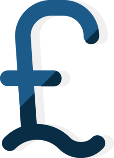 Pound Sterling Contour Svg Vector, Free Vectors File